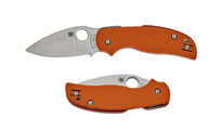 Spyderco Sage 5 Compression Lock CPM-REX 121 Satin Blade Burnt Orange G10 C123GBORP by Spyderco